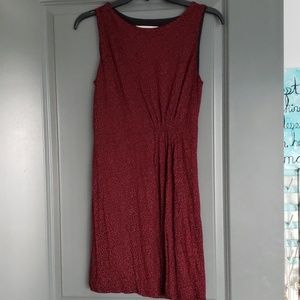 Ann Taylor Loft Red Leopard dress